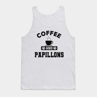 Papillon Dog - Coffee and papillons Tank Top